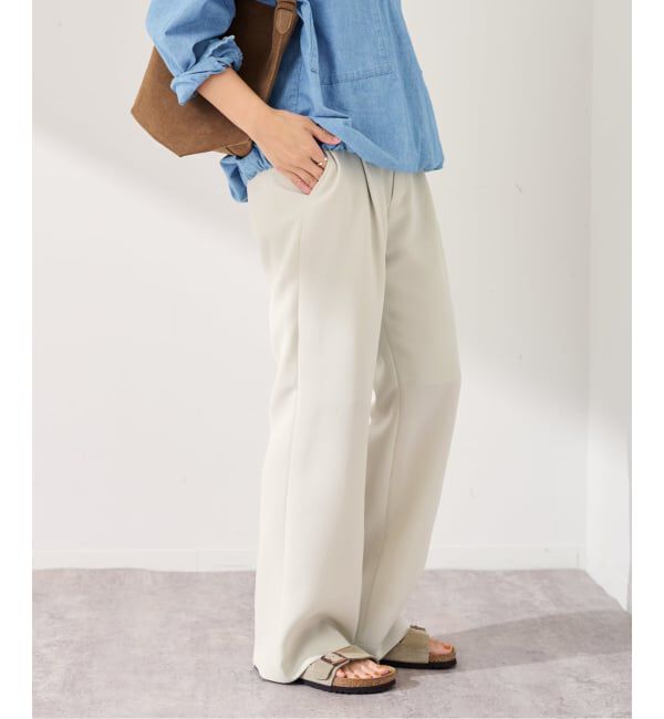 FRAMeWORK「ライトダブルクロスイージースラックス」|スラックス|