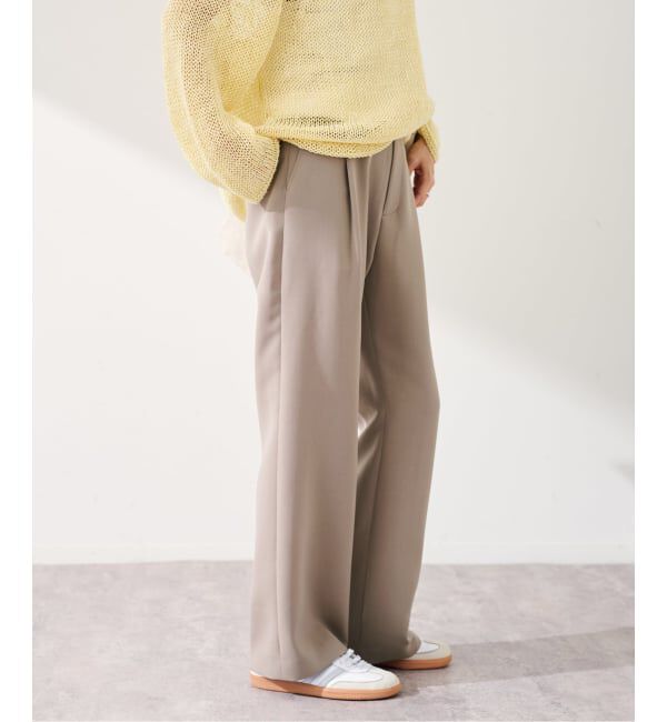 FRAMeWORK「ライトダブルクロスイージースラックス」|スラックス|