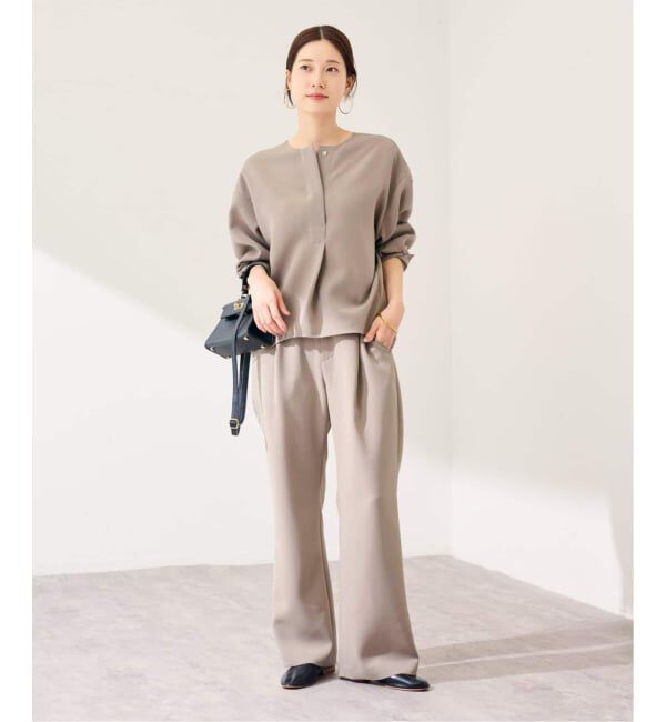 FRAMeWORK「ライトダブルクロスイージースラックス」|スラックス|