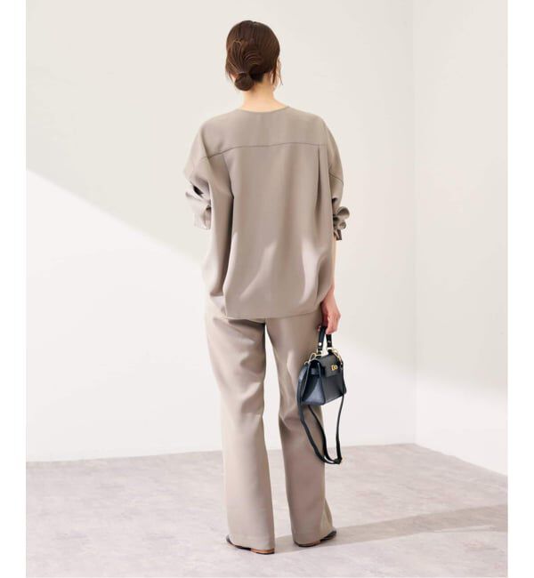 FRAMeWORK「ライトダブルクロスイージースラックス」|スラックス|