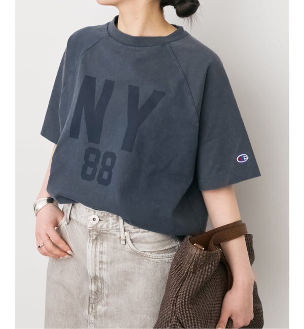 Spick and Span「《一部店舗+WEB限定予約》Champion/チャンピオン SHORT SLEEVE T-SHIRT」|Tシャツ・カットソー|ネイビー