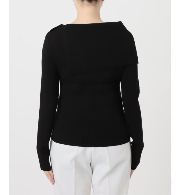 NOBLE「《WEB限定追加予約》ショルダーボタンタイトリブニット」|ニット・セーター|