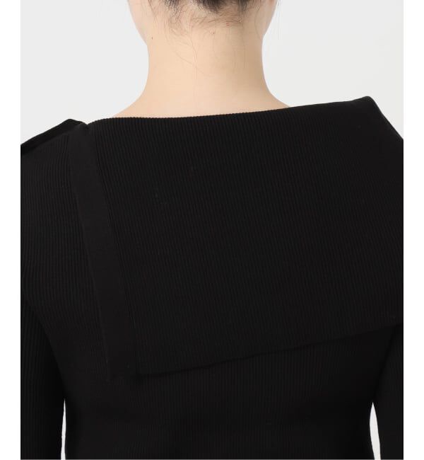 NOBLE「《WEB限定追加予約》ショルダーボタンタイトリブニット」|ニット・セーター|