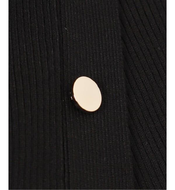 NOBLE「《WEB限定追加予約》ショルダーボタンタイトリブニット」|ニット・セーター|