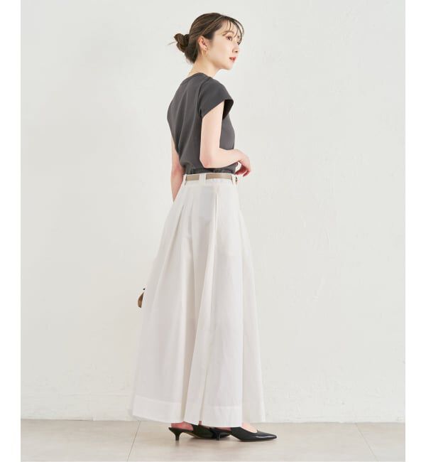 NOBLE「《追加予約・WEB限定カラー》スビンコットンスムースコンパクトTシャツ」|Tシャツ・カットソー|