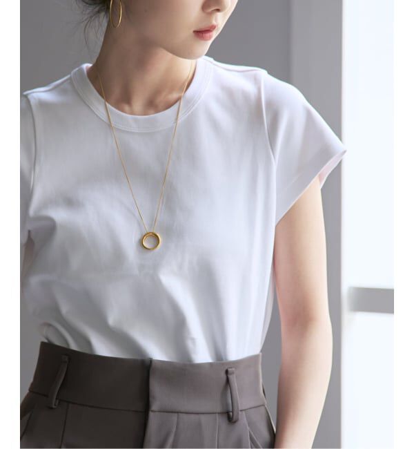 NOBLE「《追加予約・WEB限定カラー》スビンコットンスムースコンパクトTシャツ」|Tシャツ・カットソー|