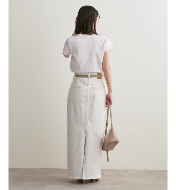 NOBLE「《追加予約・WEB限定カラー》スビンコットンスムースコンパクトTシャツ」|Tシャツ・カットソー|