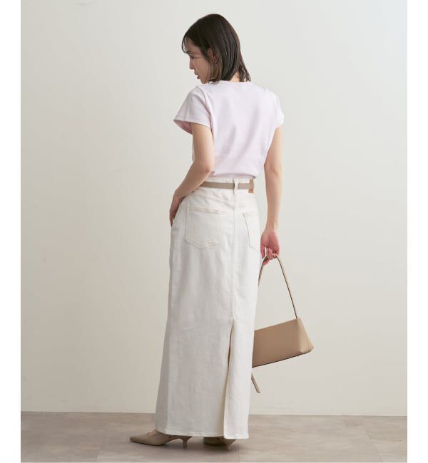 NOBLE「《追加予約・WEB限定カラー》スビンコットンスムースコンパクトTシャツ」|Tシャツ・カットソー|