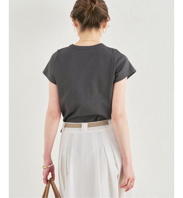 NOBLE「《追加予約・WEB限定カラー》スビンコットンスムースコンパクトTシャツ」|Tシャツ・カットソー|