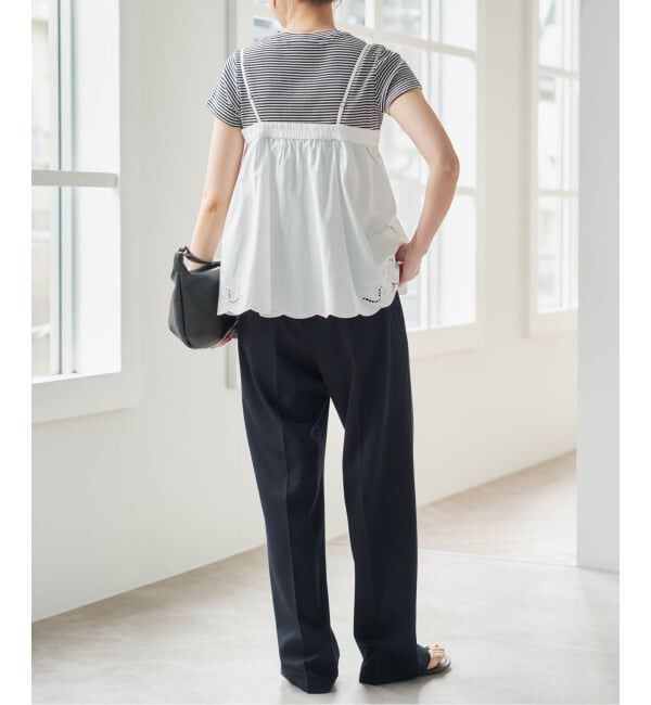 Spick and Span「《予約》カットワークエンブロイダリーキャミソール」|キャミソール|