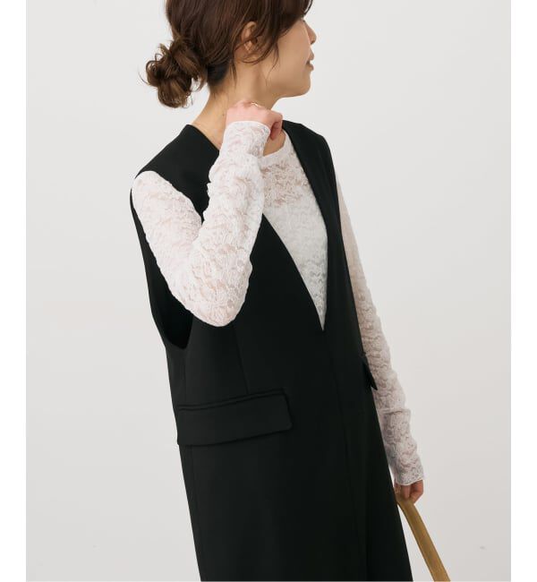 Spick and Span「《WEB限定 / 追加予約》シュリンクレースプルオーバー」|Tシャツ・カットソー|