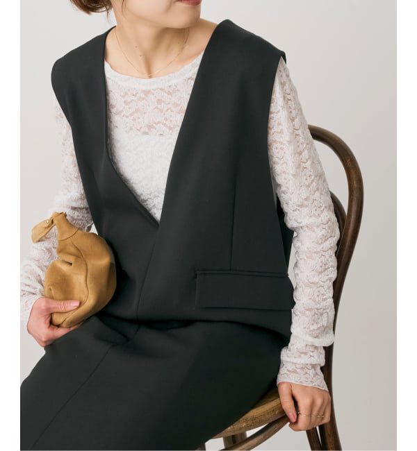 Spick and Span「《WEB限定 / 追加予約》シュリンクレースプルオーバー」|Tシャツ・カットソー|