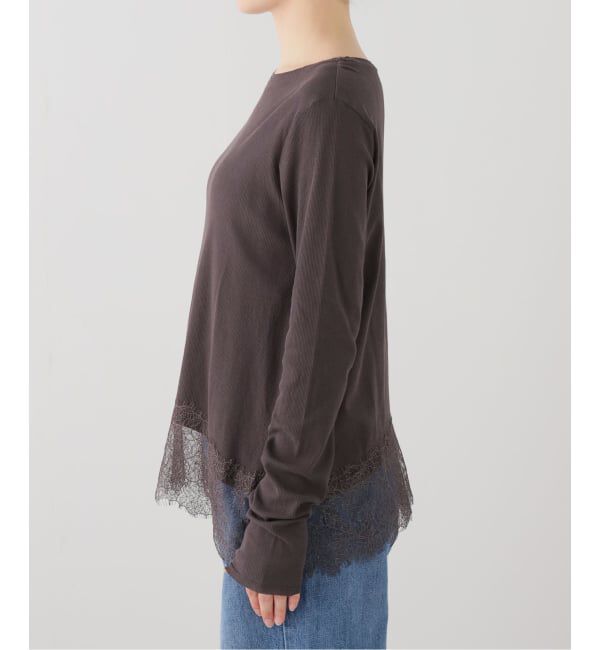 FRAMeWORK「レース*テレコカットソー」|Tシャツ・カットソー|