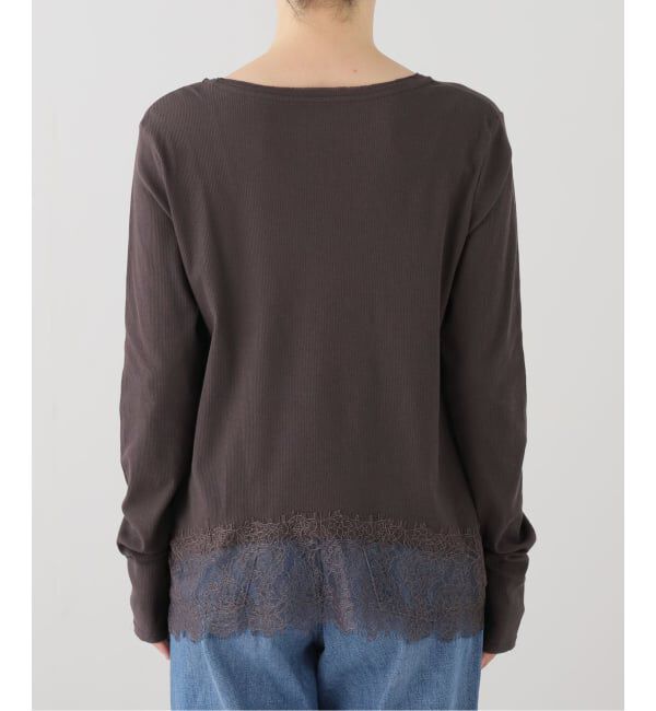 FRAMeWORK「レース*テレコカットソー」|Tシャツ・カットソー|