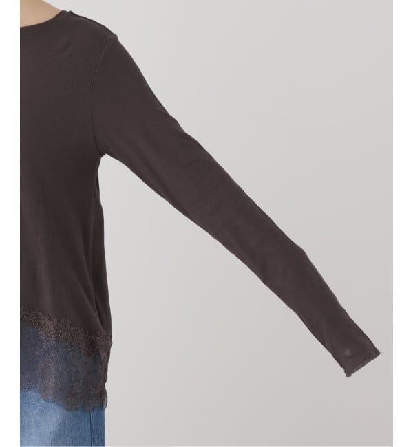 FRAMeWORK「レース*テレコカットソー」|Tシャツ・カットソー|