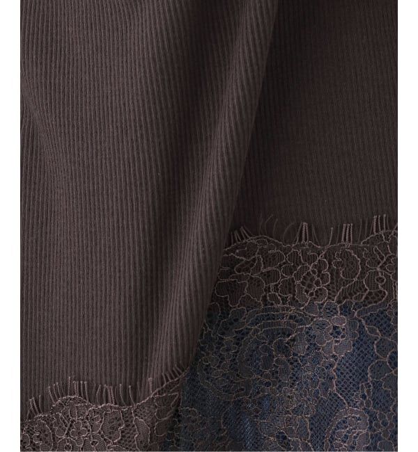 FRAMeWORK「レース*テレコカットソー」|Tシャツ・カットソー|