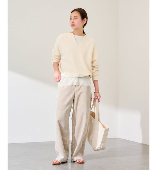 FRAMeWORK「レース*テレコカットソー」|Tシャツ・カットソー|