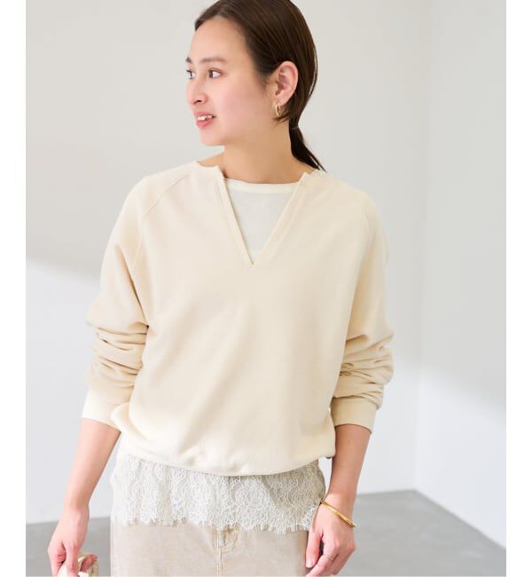 FRAMeWORK「レース*テレコカットソー」|Tシャツ・カットソー|