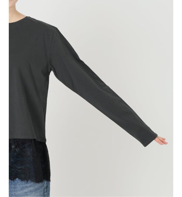 Spick and Span「《予約》レースドッキングレイヤードプルオーバー」|Tシャツ・カットソー|