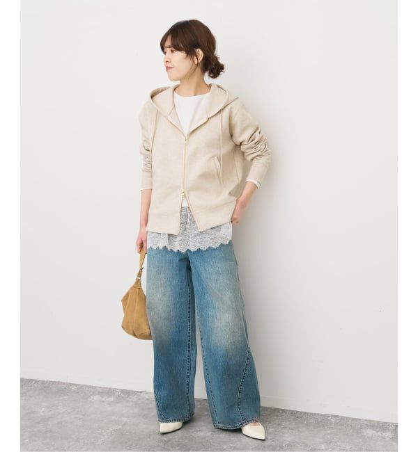 Spick and Span「《予約》レースドッキングレイヤードプルオーバー」|Tシャツ・カットソー|