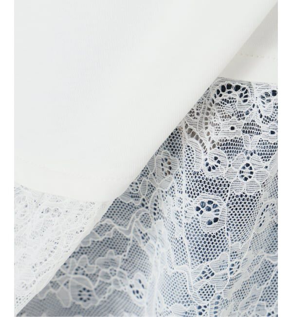 Spick and Span「《予約》レースドッキングレイヤードプルオーバー」|Tシャツ・カットソー|