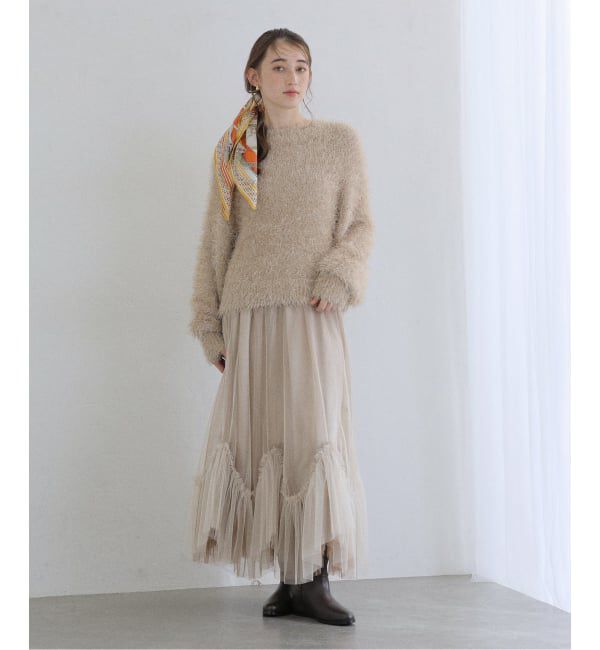  「【洗える】ランダムヘム2WAYチュールスカート」|スカート|