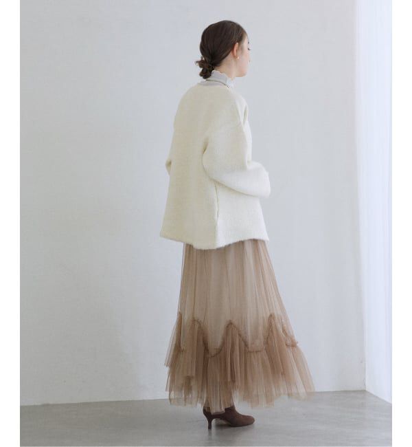  「【洗える】ランダムヘム2WAYチュールスカート」|スカート|