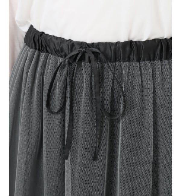  「【洗える】ランダムヘム2WAYチュールスカート」|スカート|