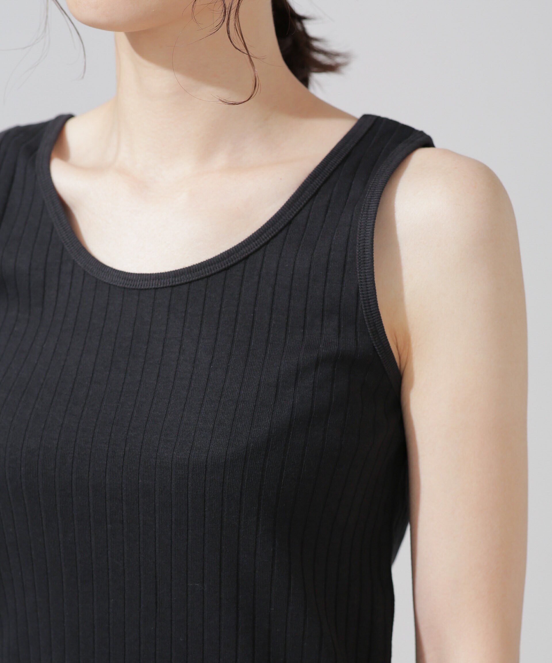 nano･universe「LB.03/Anti Soaked 汗染み防止 リブタンクトップ」|Tシャツ・カットソー|