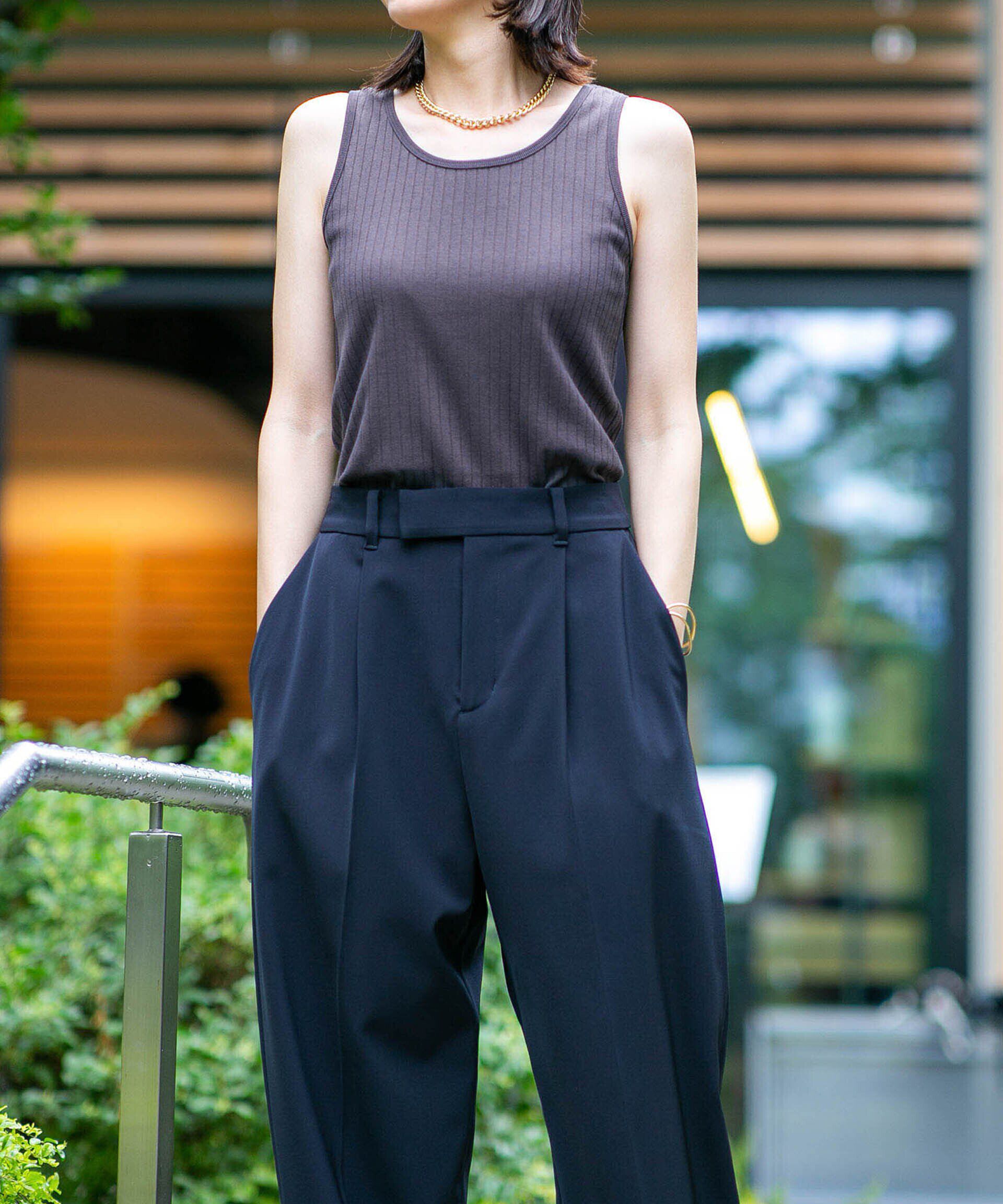 nano･universe「LB.03/Anti Soaked 汗染み防止 リブタンクトップ」|Tシャツ・カットソー|