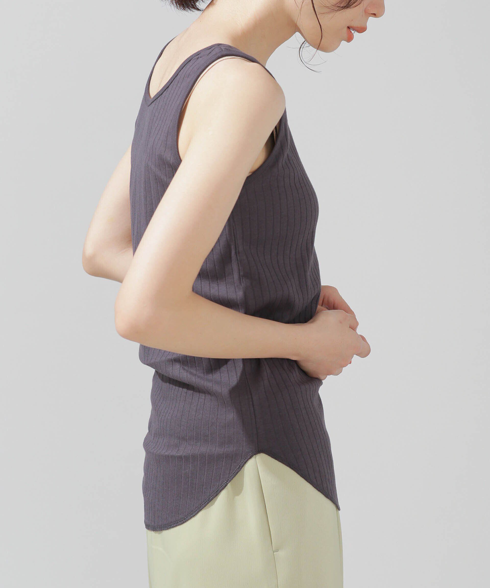 nano･universe「LB.03/Anti Soaked 汗染み防止 リブタンクトップ」|Tシャツ・カットソー|