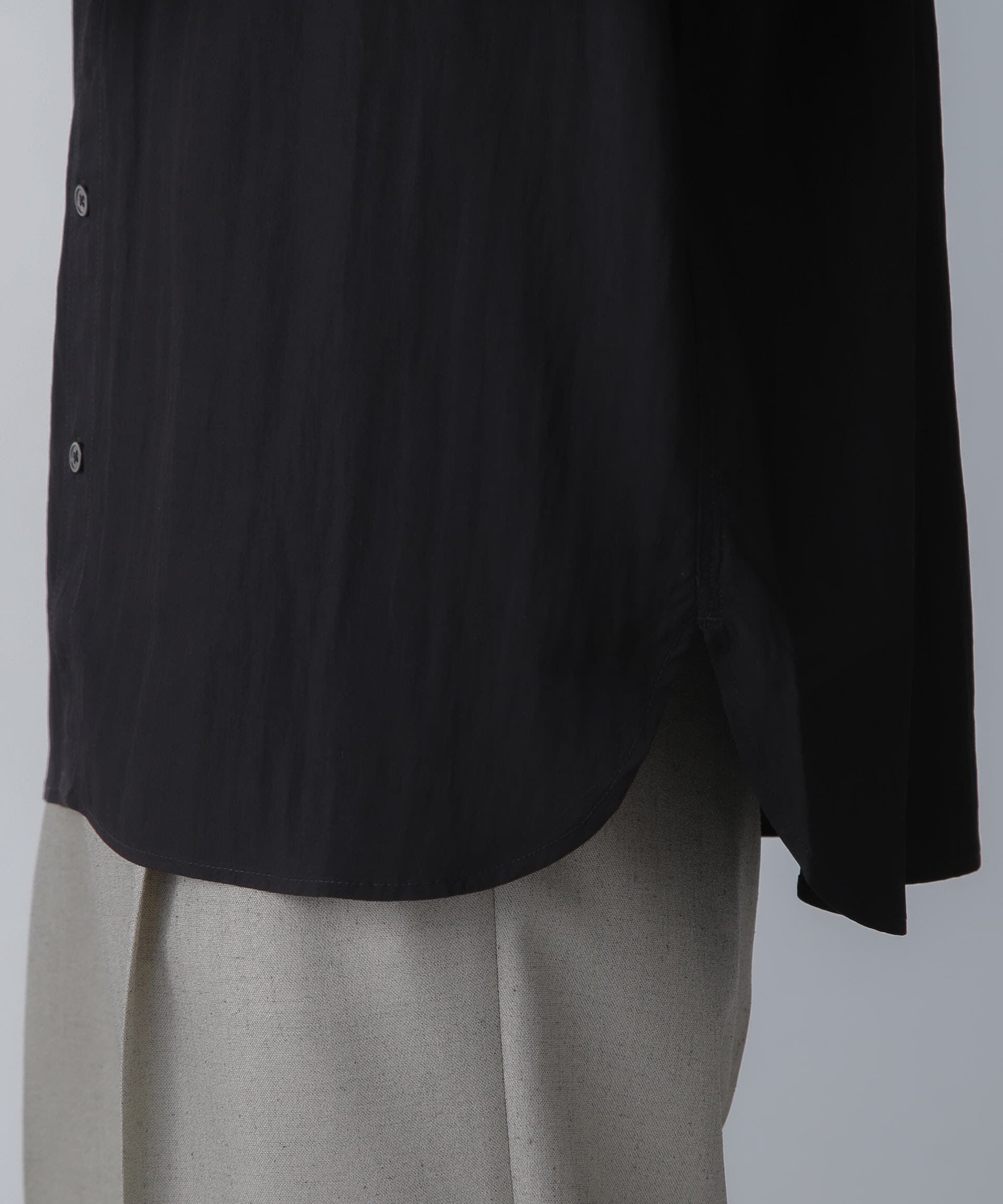 nano･universe「ナイロンレーヨンリラックスシャツ 半袖」|シャツ・ブラウス|