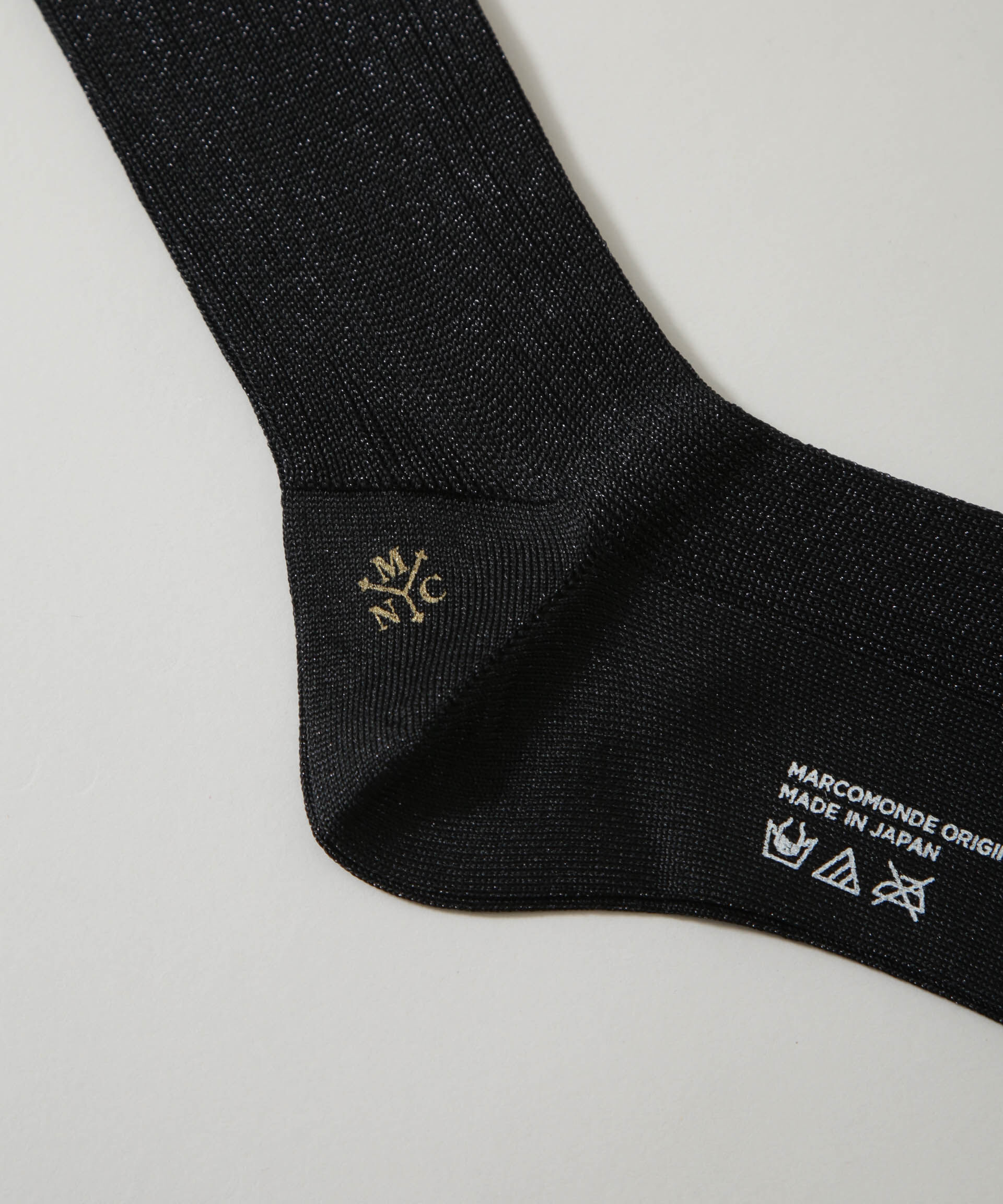 nano･universe「MARCOMONDE/glitter ribbed socks 20」|ソックス|