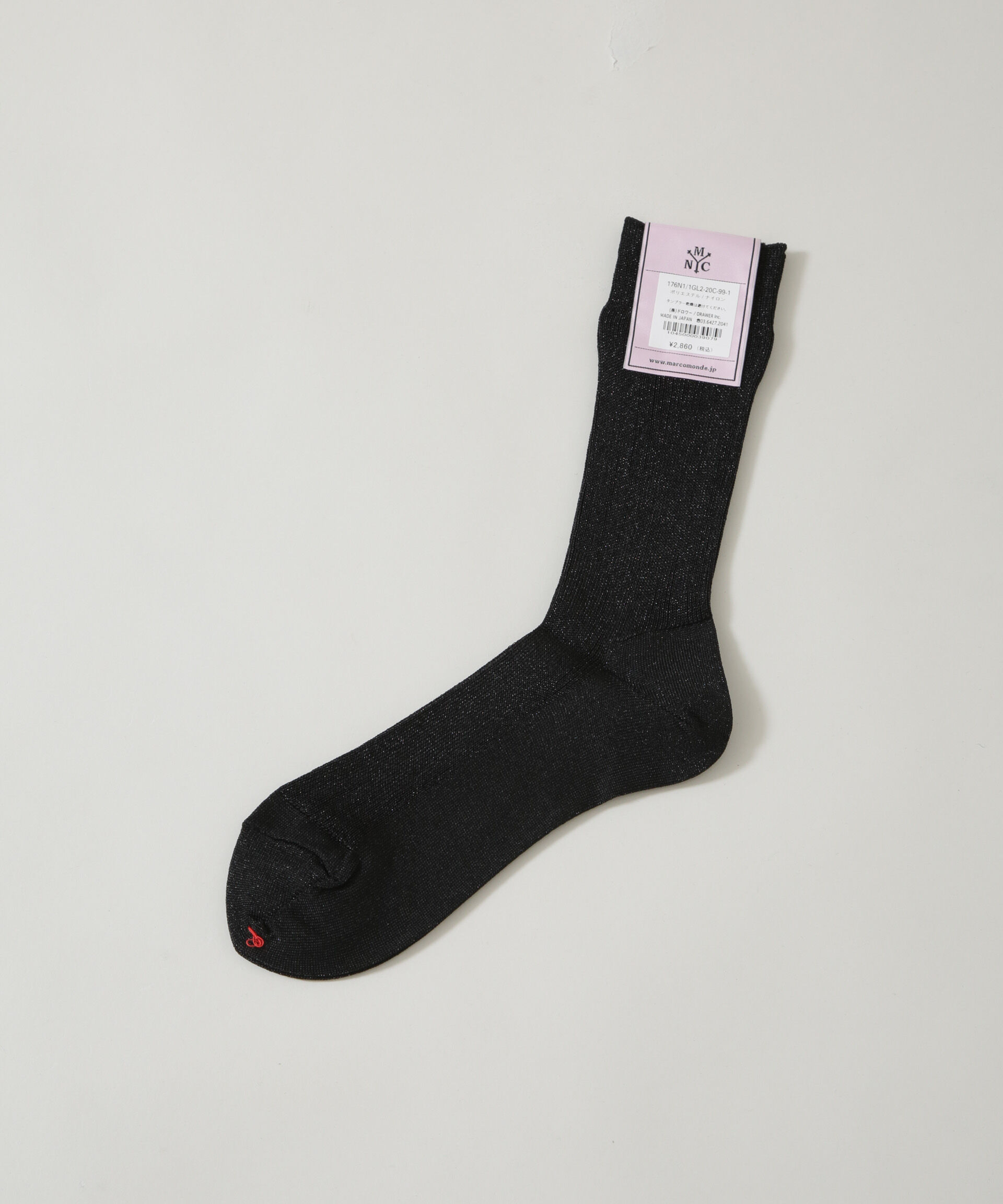nano･universe「MARCOMONDE/glitter ribbed socks 20」|ソックス|