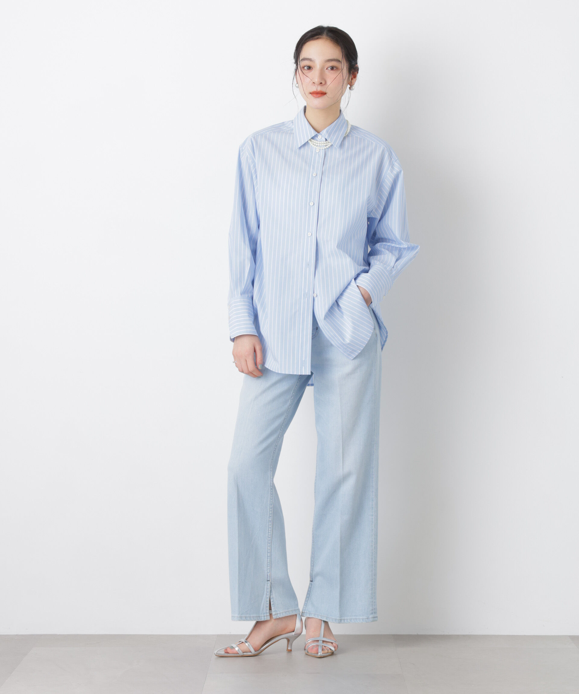 nano･universe「2wayオーバーシャツ」|シャツ・ブラウス|