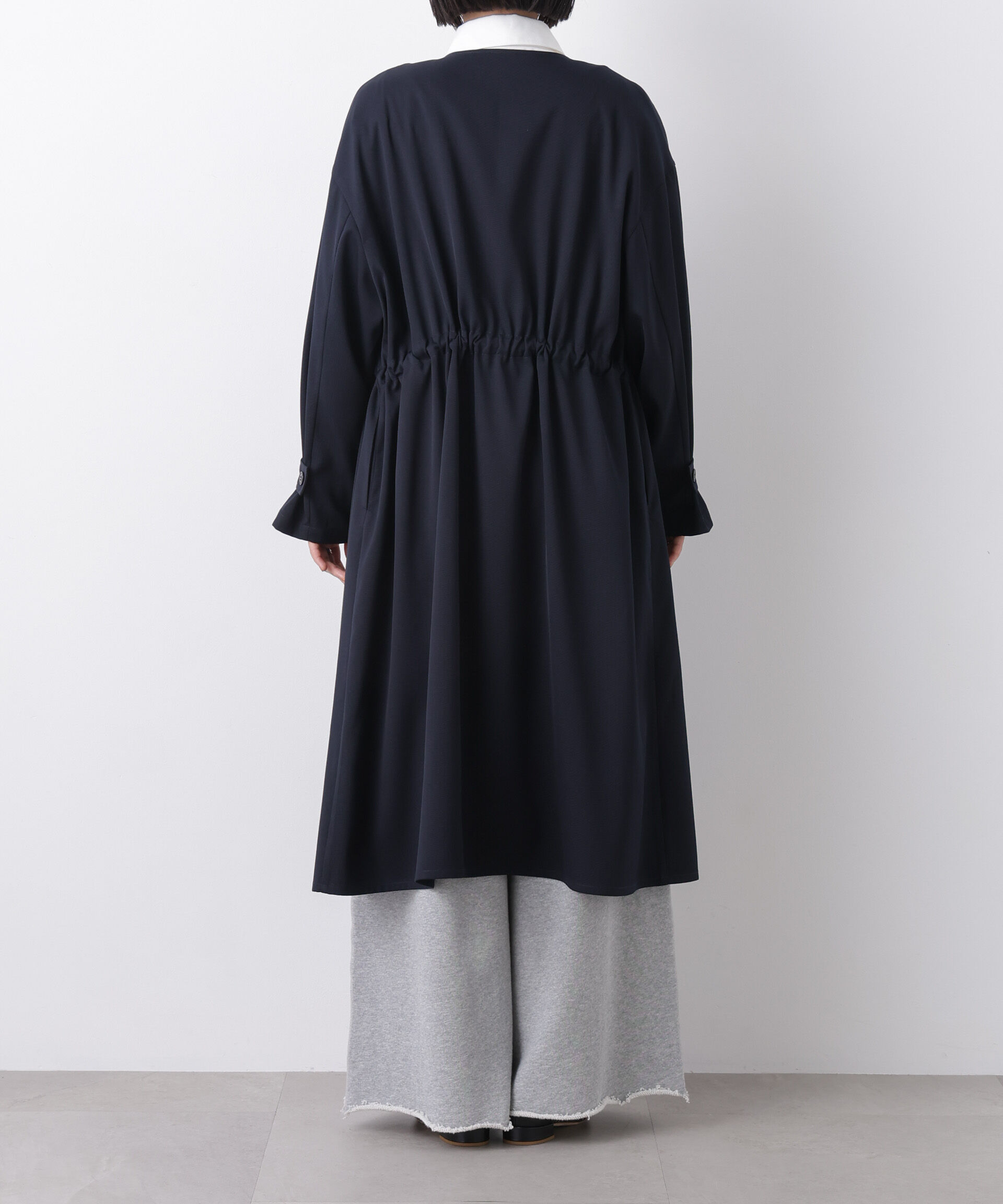 nano･universe「撥水&花粉ガード ドロストノーカラーコート」|その他|