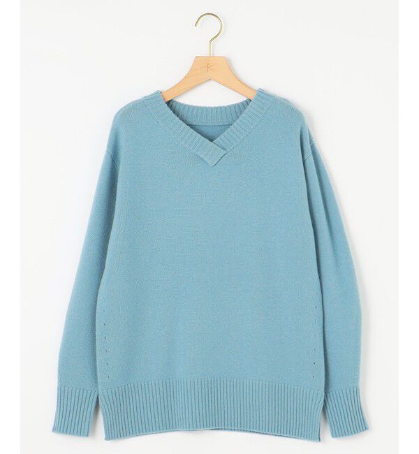 組曲「【WEB限定】ウールカシミヤミックスVネック ニット」|ニット・セーター|