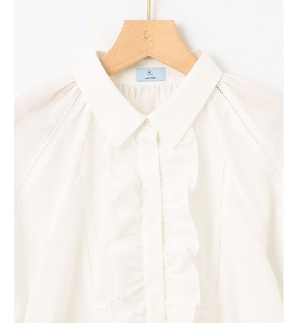 組曲「【WEB限定】ナチュラルローン フリルブラウス」|シャツ・ブラウス|