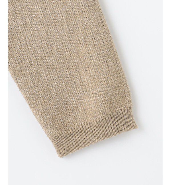 自由区「【洗える】シャイニーツイードニット アウター」|カーディガン|