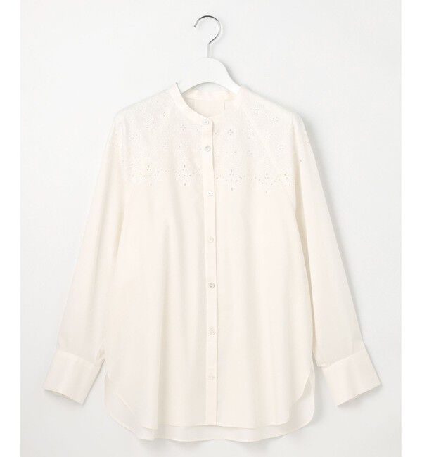 自由区「【洗える】エンブロイダリーブロードシャツ ブラウス」|シャツ・ブラウス|