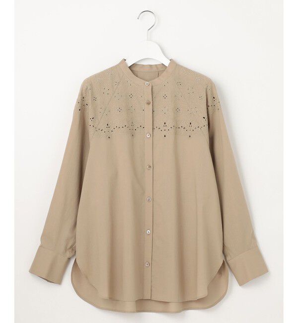 自由区「【洗える】エンブロイダリーブロードシャツ ブラウス」|シャツ・ブラウス|