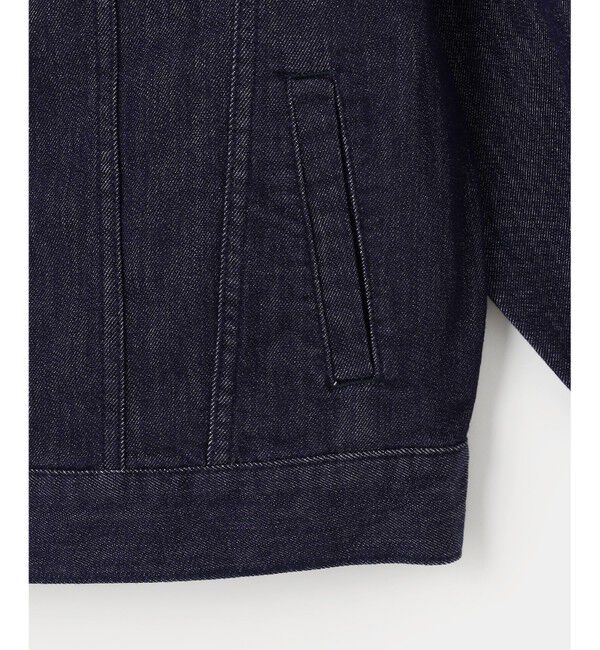 自由区「【洗える】ウスカルデニムベーシック ジャケット」|デニムジャケット|