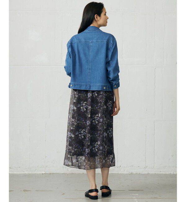 自由区「【洗える】ウスカルデニムベーシック ジャケット」|デニムジャケット|