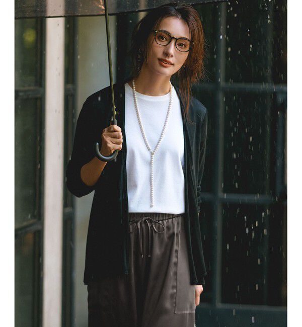 23区「【新色追加/UVケア/接触冷感】マルチ機能 シアー ショート カーディガン」|カーディガン|