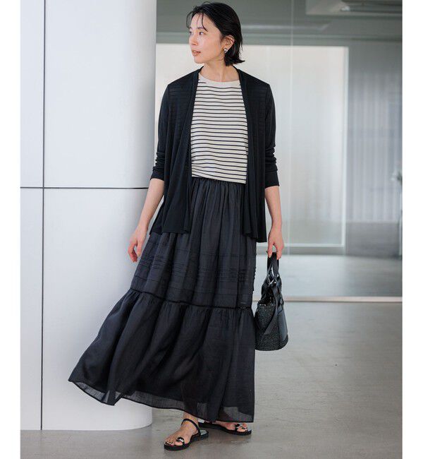 23区「【新色追加/UVケア/接触冷感】マルチ機能 シアー ショート カーディガン」|カーディガン|