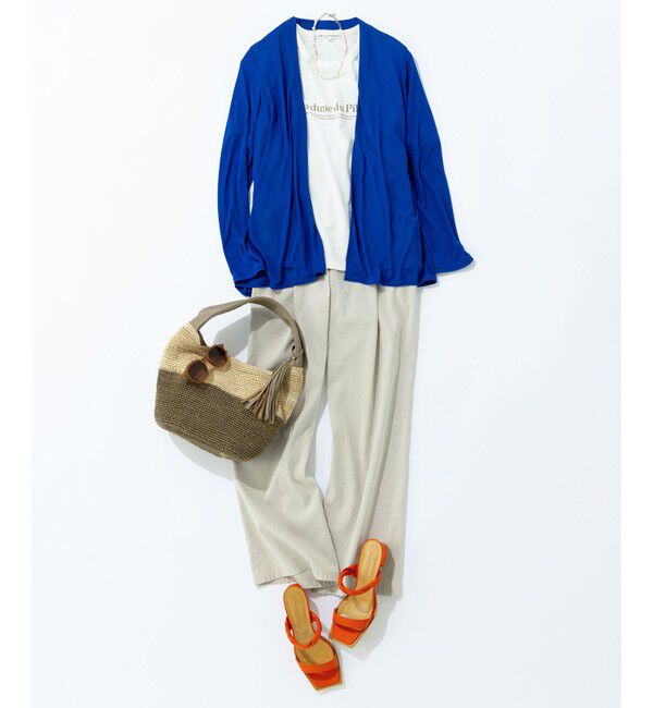 23区「【新色追加/UVケア/接触冷感】マルチ機能 シアー ショート カーディガン」|カーディガン|