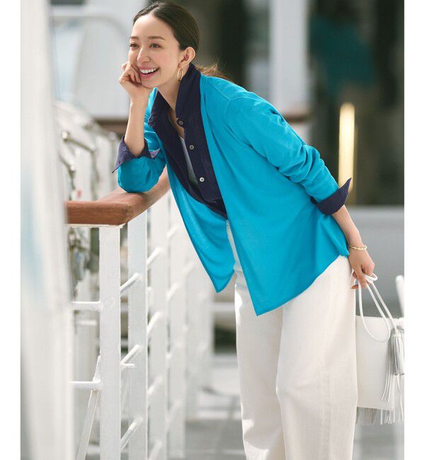 23区「【新色追加/UVケア/接触冷感】マルチ機能 シアー ショート カーディガン」|カーディガン|