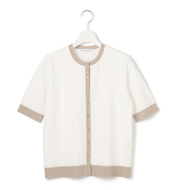 23区「【WEB&一部店舗限定/洗える】レーヨンポリエステルストレッチ 半袖 カーディガン」|カーディガン|