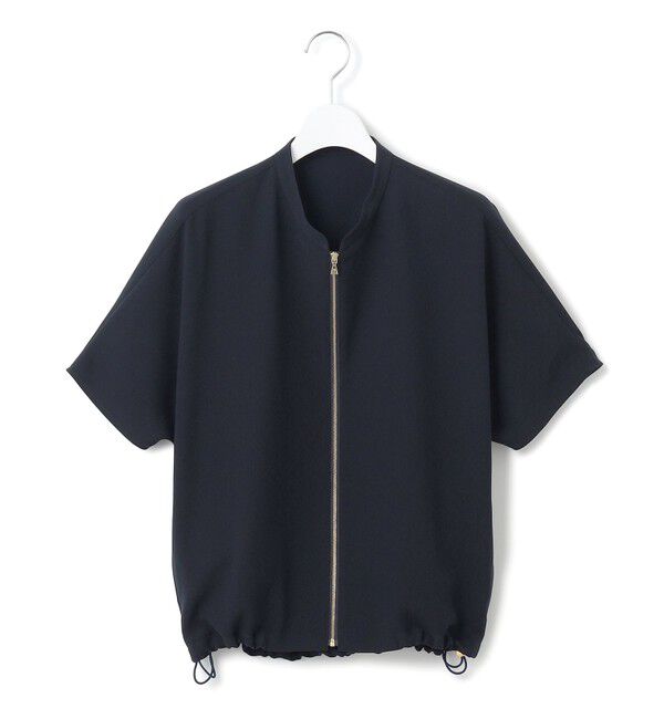 23区「【一部店舗限定/吸水速乾/UVカット/接触冷感】ストレッチジョーゼット フレンチスリーブ ブルゾン」|ブルゾン・スタジャン|