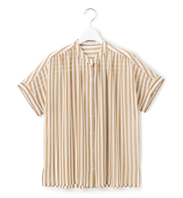 23区「【WEB&一部店舗限定/洗える】ストライププリント シフォン ブラウス」|シャツ・ブラウス|